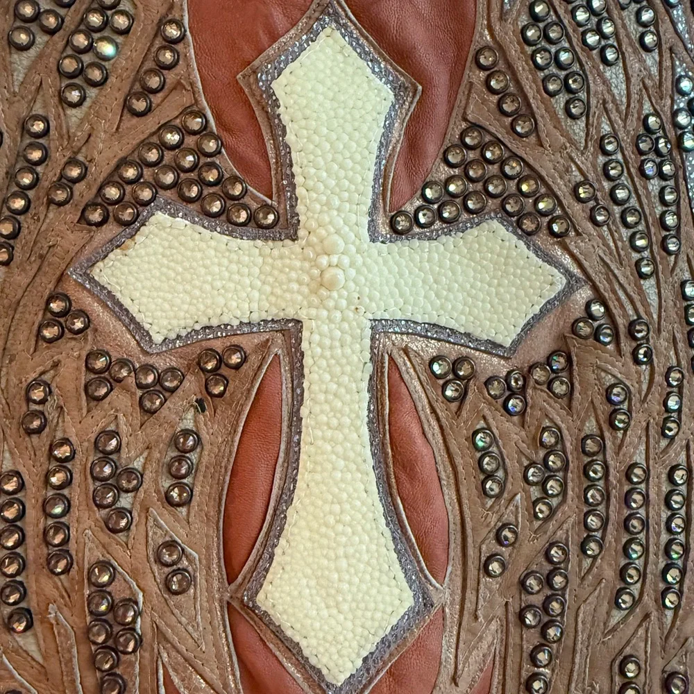 Corral stingray and lamb skin Leather Jacket rare masterpiece - Picture 6 of 16